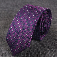 New Skinny 6CM Mens Necktie Slim Narrow Ties For Man Plaids Striped Paisley Jacquard Cravat Business Party Corbatas Neck Tie