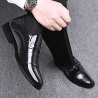 Fashion Business Dress Men Shoes Formal Slip On Dress Shoes Mens Oxfords Footwear High Quality Leather Shoes For Men Loafers