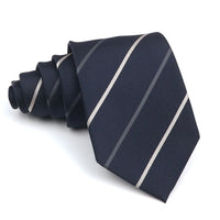 New Striped Tie Men's 8cm Ties Business New Year Gift Classical Necktie Office Accessories Men Costume Daily Wear Wedding Party