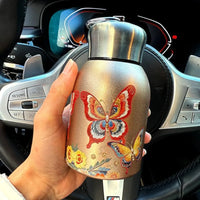 Cute Double Wall Insulated Cup 300ml 304 Stainless Steel Water Bottle Mini Coffee Mug Pocket Cup Portable Vacuum Handy Cup