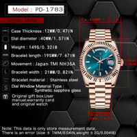 2025 New PAGANI DESIGN Luxury Men Mechanical Watches Rose Gold Automatic Watch For Men AR Sapphire Mirror Sports Clock Man Gifts