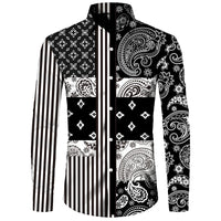 Men's Long Sleeved Button Up Shirt Autumn Comfortable Lapel Shirt Retro Ethnic Style Mens Long Sleeved Trend Street Men Clothing