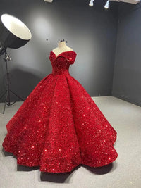 Red New Simple Bridesmaid Dresses For Wedding Off The Shoulder Sequins Guest Gown Maid of Honor Evening Dress Customized