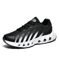 New men's sneakers PU air cushion anti-slip shock absorber running shoes outdoor lightweight and breathable mesh running shoes
