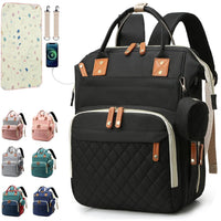 Multifunctional Diaper Bag Backpack Baby Bag, Baby Girl Boy Diaper Bag for Dad Mom , Large Capacity Nursing Diaper Bag