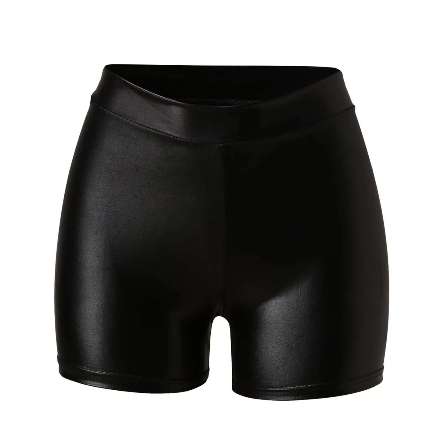 2023 Sexy Nightclub Leather Shorts Women High Waist Bodycon Push Up Black Short Joggers Sports Fitness Female Sexy Slim Shorts