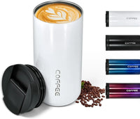 400ML Stainless Steel Coffee Cup Travel Thermal Mug Leak-Proof Thermos Bottle Tea Coffee Mug Office Business Style Thermos