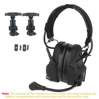GEN 6 Tactical Headset Non-picking Noise-Cancelling Headset with Robotic Arm Mic for Hunting Paintball CS Militar Helmet