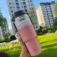 Tyeso Stainless Steel Coffee Cup Cold And Hot Double-layer Insulated Cup Tumbler Thermo Water Bottle Car Travel Mug Vacuum Flask