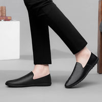 Men Genuine Leather Casual Shoes Flats Driving Handmade Loafers Fashion Moccasins Designer Comfortable Soft Leisure Luxury