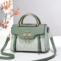Ladies' handbag 2026 new fashion trend embossed plain style versatile casual shoulder crossbody bag.