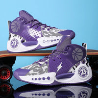 Men Basketball Shoes Big Size Fashion Sports New Anti-Friction Anti Slip Soft Elastic Outdoor Practical Basketball Boots for Man