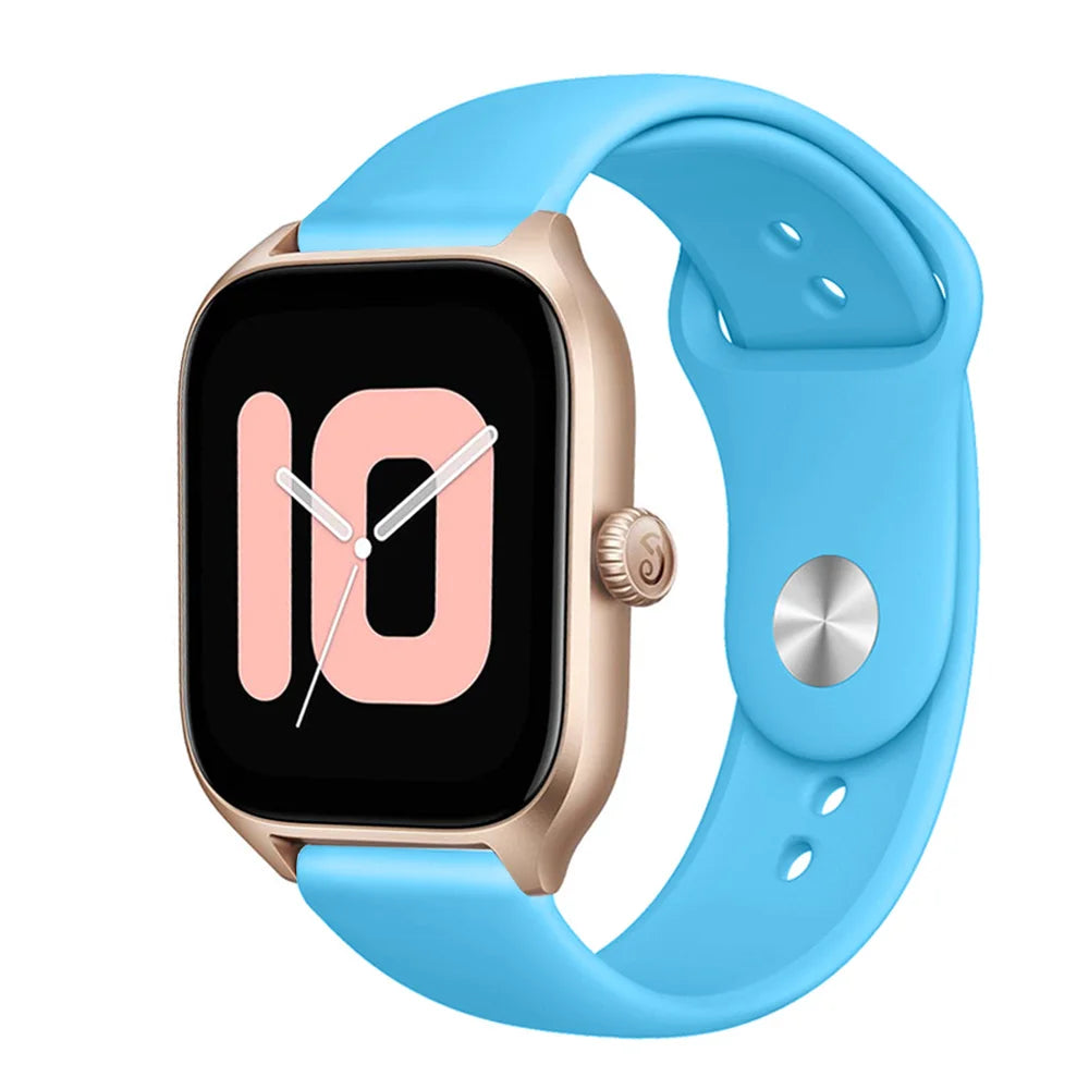 20mm/22mm Silicone band For Amazfit GTS 3/2/2e/GTS2 Mini/GTR 42mm/47mm/GTR 3/3 Pro/2/2e Sport Watch Bracelet Amazfit bip 6 strap