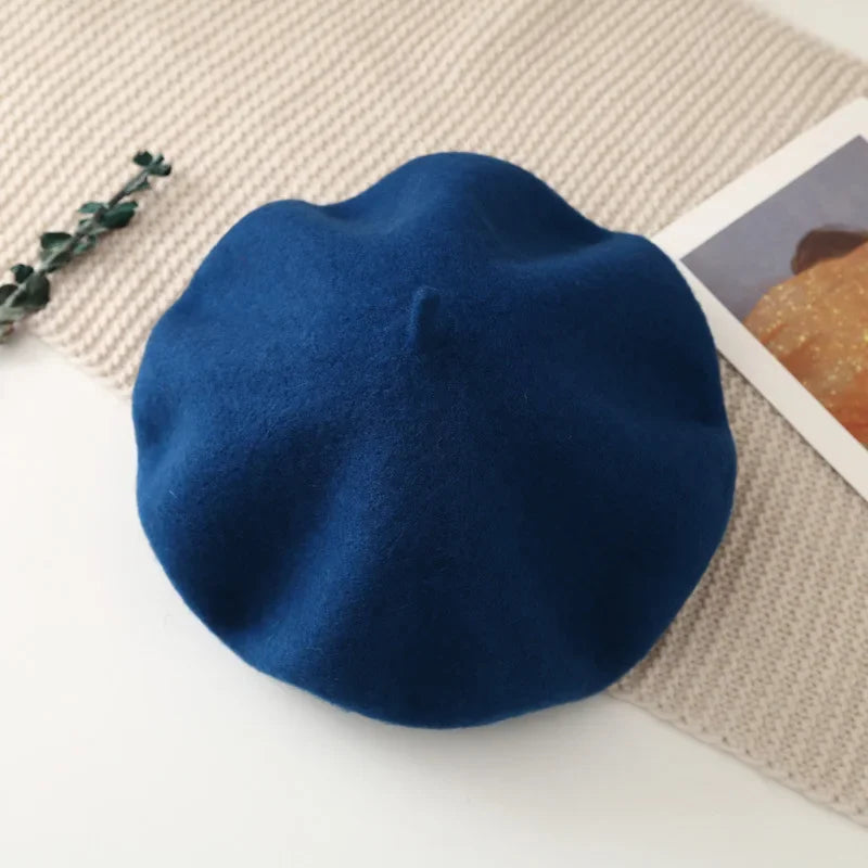Winter Hats for Women Berets Painter Cap Autumn Winter Hat Female Flat French Artist Beret Girls Vintage Warm Casual New