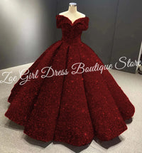 Red New Simple Bridesmaid Dresses For Wedding Off The Shoulder Sequins Guest Gown Maid of Honor Evening Dress Customized