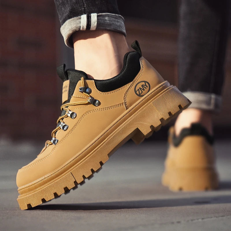 Men's Fashion Casual Autumn Winter Work Boots Outdoor Utility Trendy Shoes Comfortable Men's Footwear