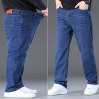 Jeans for Men Big Size 28-50 Denim Fabric Large Size Pants for Fat People 45-150kg Jeans Hombre Wide Leg Jeans Pantalon Homme