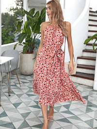 Summer Women Polka-Dot Long Dress Beach Dresses Strapless Casual White Midi Sundress 2022 Red Summer Vacation Clothes For Women