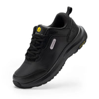 FitVille Men's Shoes Wide Width Outdoor Hiking Shoes Lightweight Breathable for Swollen Feet Correction Toes Relieve Pain