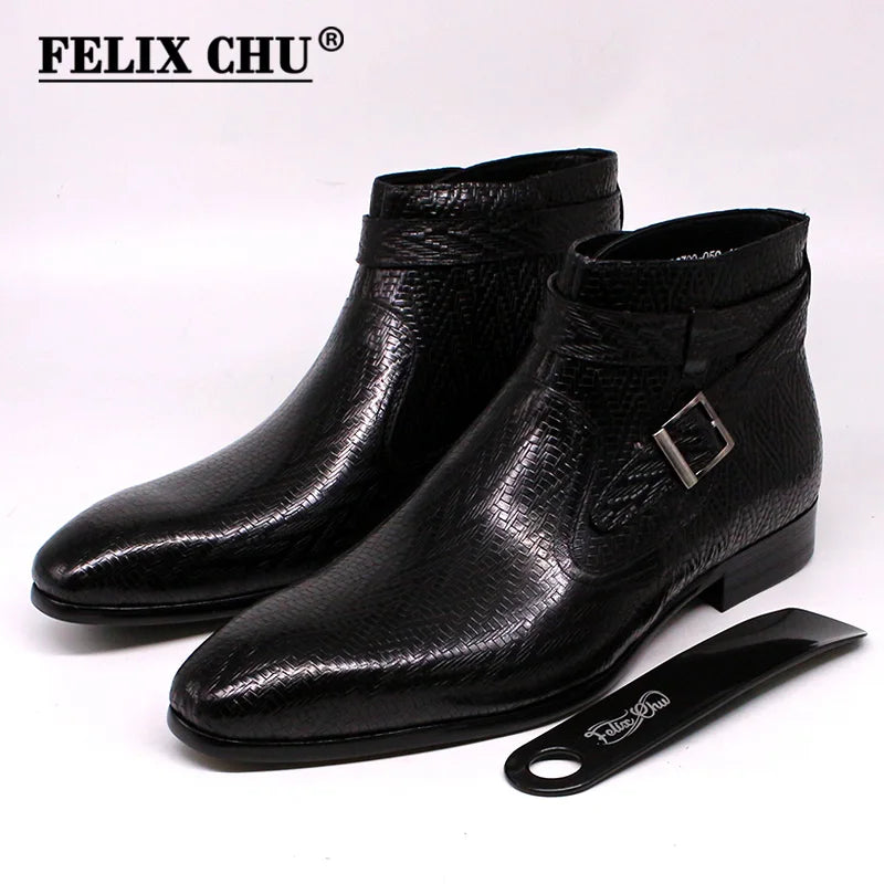 seamstress wedding dresses near me Handmade Men Ankle Boots Felix Chu Genuine Leather Mens Motorcycle Boo –  Mega Mart Center