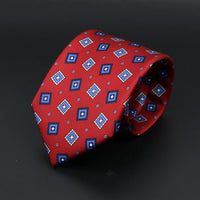 Fashion Men's 7.5cm Silk Tie Super Soft Bohemian Style Dot Chic Novelty Red Blue Necktie Suit Shirt Luxury Banquet Accessories