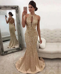 New Arrival Hot Sale Woman Dress Autumn Summer  Women's Fashion Sequin Open Back  Evening Party Wedding Dress