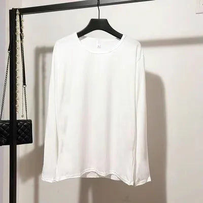 Sexy Hollow out V-Ne Pleated  Color Base irt Long Sve Women's T-irt Design Sense Bead Faion Youthful Slim Fit...