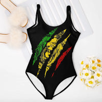 One-piece Swimsuit Warrior Lion of Judah King Rasta Reggae Jamaica Unique Sexy Women's Bikinis Humor Vintage Swimwear Party