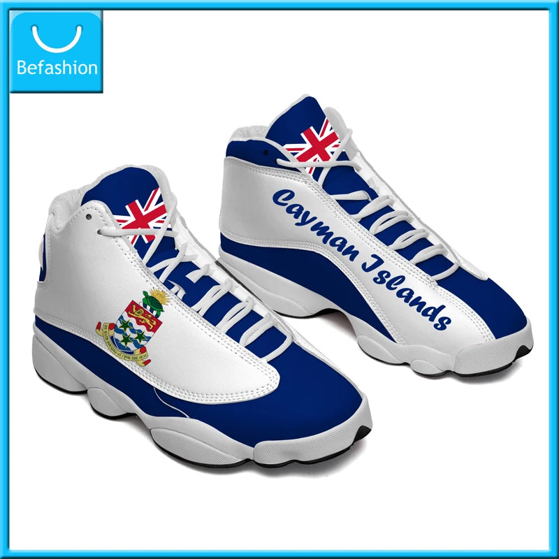 America Cup Flag Print Cool Men Basketball Sneakers Custom POD Tennis Shoes for Male Teens Personalized Sport Shoes Dropshipping