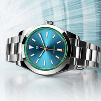 PAGANI DESIGN 2024 New Z-Blue Men's Mechanical Watches Luxury Sapphire Glass Automatic Watch For Men NH35A Stainless steel Clock