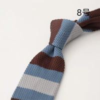 2025 New Striped Blue Neckties For Men Casual 6CM Narrow Ties Creative White Dots Neck Tie Wedding Party Accessories Cravat Gift