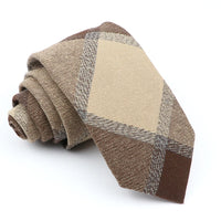 New Design Cotton Tie Plaid Necktie Gift For Men Free Shipping Fashion Casual Man's Neckties Wedding Party Suits Print Cravat