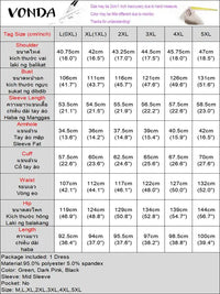 Plus Size 5XL VONDA Women Dress 2024 Fashion O-neck Elegant Mini Dresses Casual Half Flared Sleeve Sundress Bohemian Vestidos