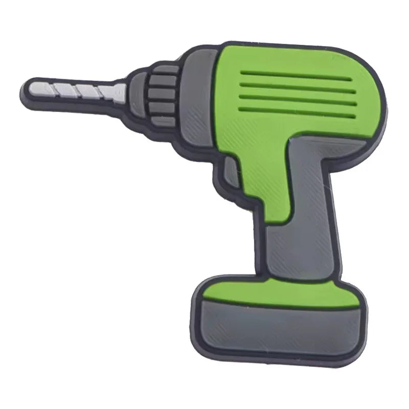 New Arrivals Hot Sale 1 Pcs Tool PVC Shoe Charms for Crocs Pin DIY Shoe Bracelet Wristband for Boys Men Party Favor Gifts