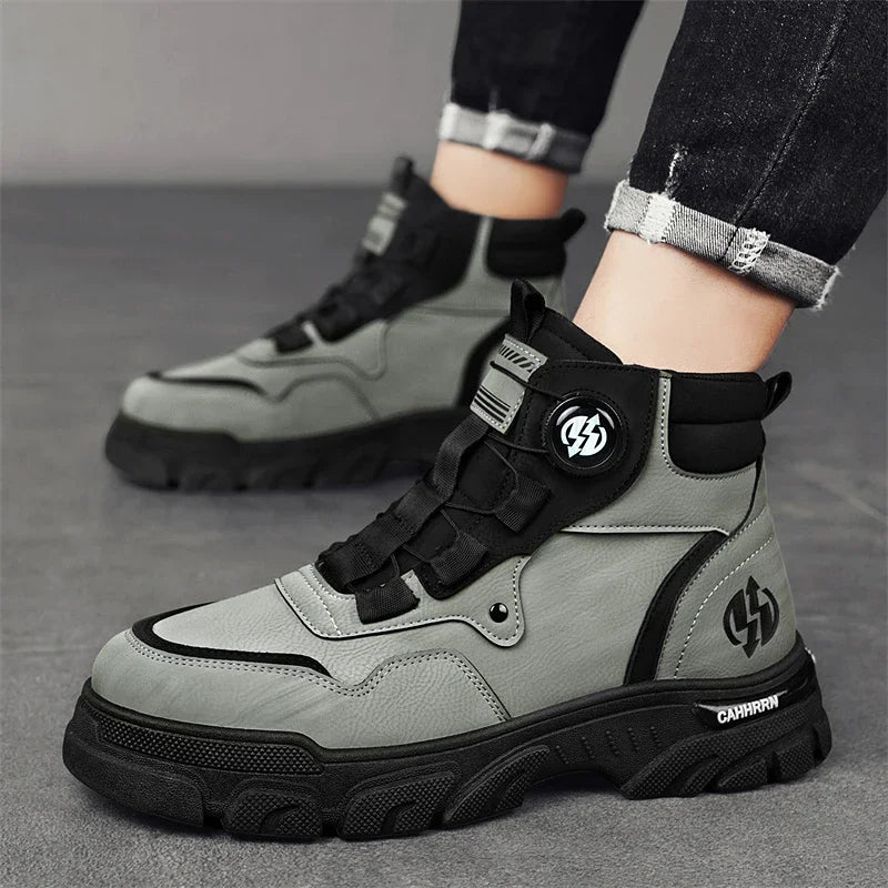 Boots Winter Mens Shoes Casual Cowboy Combat Tactical Motorcycle Chelsea Ankle Work Leather Outdoor Designer Luxury Hiking