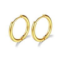 2022 New Simple Stainless Steel Small Hoop Earrings for Women Men Cartilage Ear Piercing Jewelry Pendientes Hombre Mujer