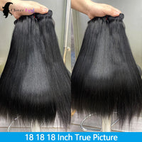 15A Double Drawn Human Hair Bundles Vietnamese Raw Hair Bundles 100% Human Hair Straight Bundles Unprocessed Hair Extensions