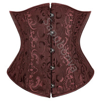 Pink Corset Underbust Top Wome Plus Size Waist Cincher Sexy Gothic Corpete Corselet Fashion Black White Red Blue Rose