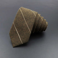 High Quality Plaid Striped Cotton Handmade Tie Men Necktie Narrow Collar Slim Casual Ties Business Party Suit Accessories Gift