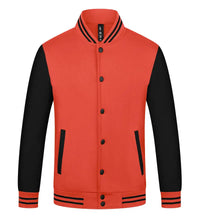 Mens Jacket Trend New Button Casual Coats Round Neck Baseball Uniform  Spring And Autumn Tide Brand Clothes Print LOGO LS-2211