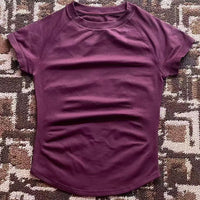 Impact L0g0DF Short Sleeve Top Women Running Sports T Shirt Summer Short Sleeve Round Neck Breathable Stretchy Gym Yoga Fitness