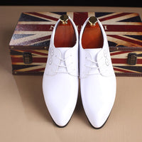 Men's Classic Retro Brogue Shoes Leather Mens Lace-Up Dress Business Office Shoes Men Party Wedding Oxfords Sizes 38-48