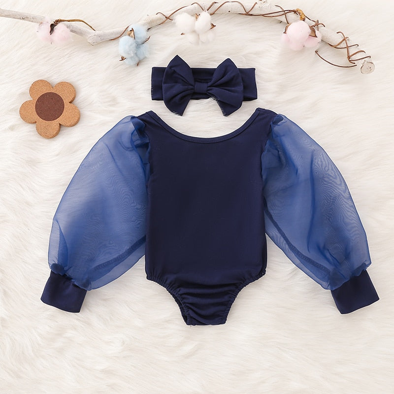 Autumn Newborn Infant Girl Clothes  Fashion Lovely Long Sleeve Bodysuit