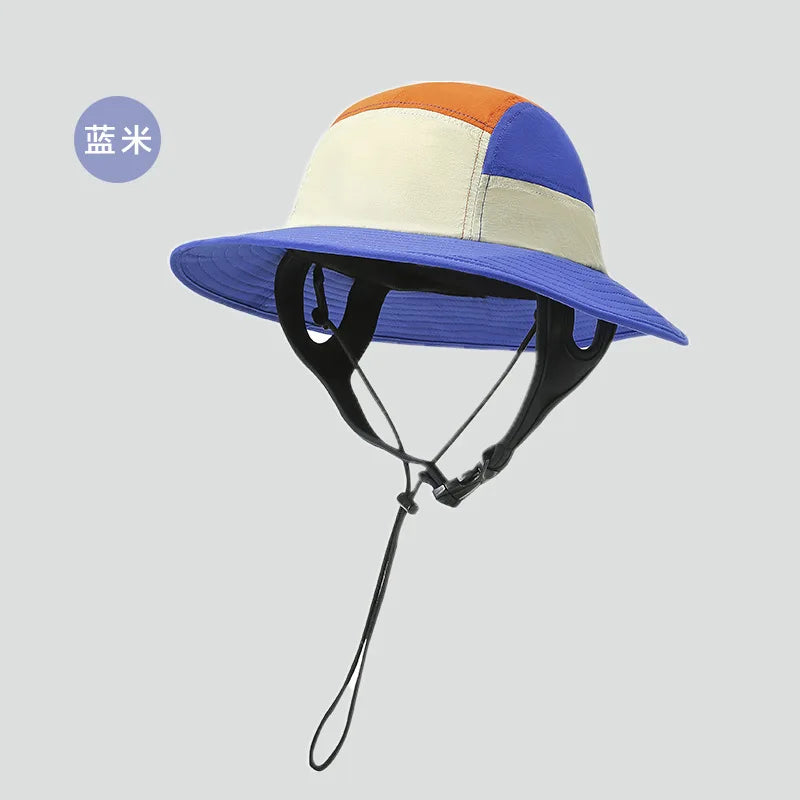 UPF50++ Surf Cap Men Women Summer Sun Hats Outdoor splash-proof Fisherman Hat Seaside Explosion Models Beach Sun Hat