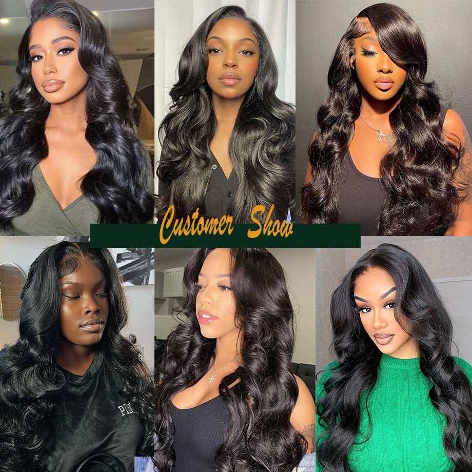 5x5 Hd Lace Closure Body Wave 13x4 Lace Frontal Wig Brizillian Human Hair Glueless Cheap Loose Wave Wigs For Women Pre Plucked