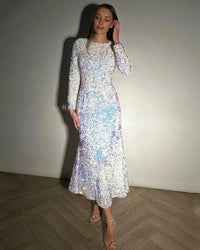 GACVGA Fashion Sequined Party Slim Midi Dress For Women 2025 Autumn Winter Elegant Long Sleeve Sexy Bodycon Evening Dresses