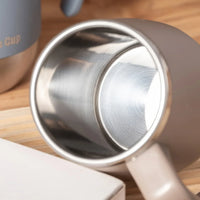 1pc 500ml Insulated Stainless Steel Coffee Mug with Lid, Double-Wall Vacuum Thermal Cup for Hot and Cold Drinks, Ideal for Home