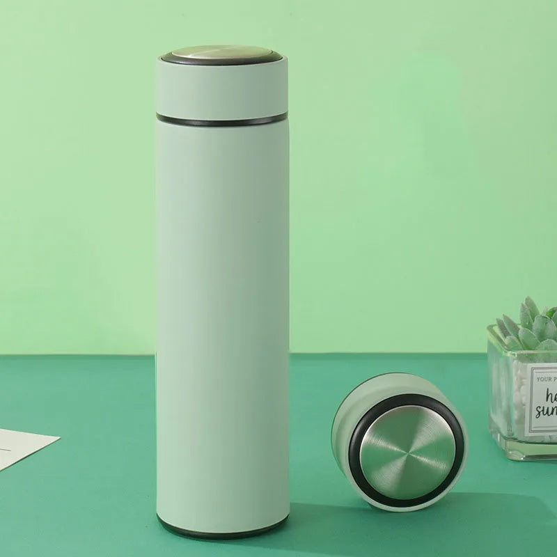 500ML Stainless Steel Thermos Cup With Strainer Leakproof Thermal Cup Home Vacuum Flasks Coffee Cup Milk Mug Long-lasting Heat