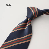 8CM Formal Striped Neckties For Men Suit Professional Gentleman Polyester Paisley Neck Tie Male Groomsman Wedding Party Cravat