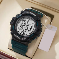 Sports Electronic Watch for Man Outdoor Sport Watch Stopwatch Waterproof Calendar Digital Clock Wristwatch for Boys Student Teen